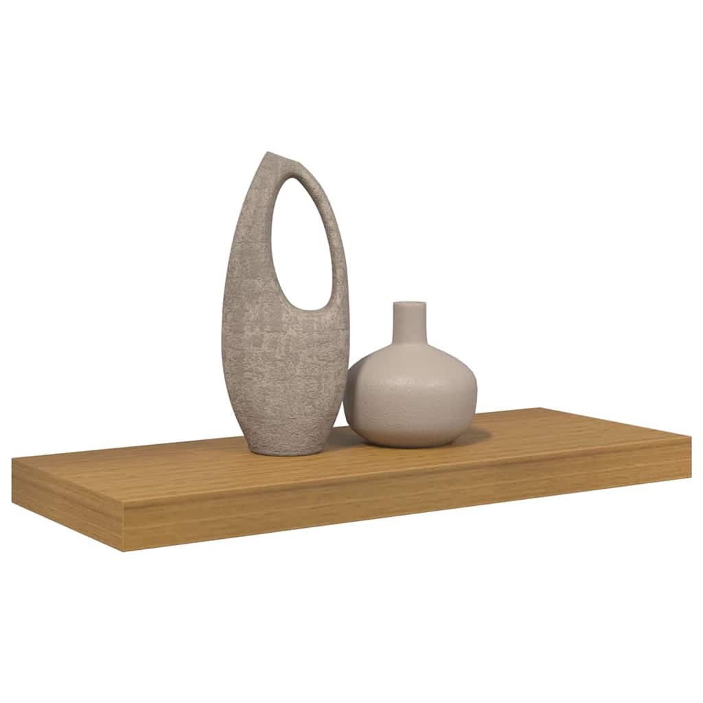 VidaXL Wandplank Wandgemonteerd Beige 50 x 23 x 4 cm Bewerkt hout