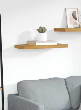 VidaXL Wandplank Wandgemonteerd Bruin 50 x 23 x 4 cm Bewerkt hout