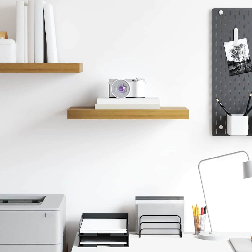 VidaXL Wandplank Wandgemonteerd Bruin 50 x 23 x 4 cm Bewerkt hout