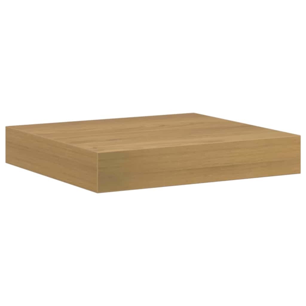 VidaXL Wandplank Wandgemonteerd Bruin 23 x 23,5 x 4 cm Bewerkt hout