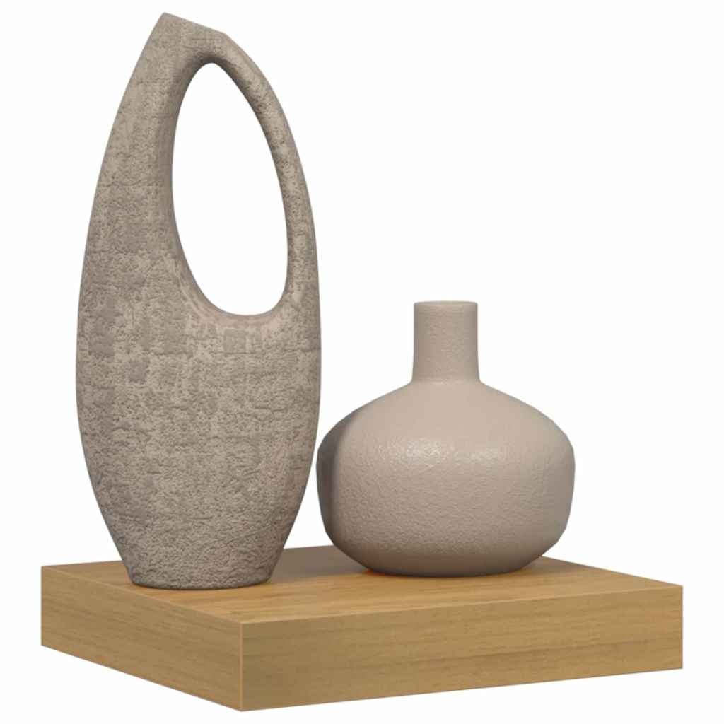 VidaXL Wandplank Wandgemonteerd Bruin 23 x 23,5 x 4 cm Bewerkt hout