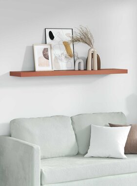 VidaXL Wandplank Wandgemonteerd Rood 120 x 23,5 x 4 cm Bewerkt hout