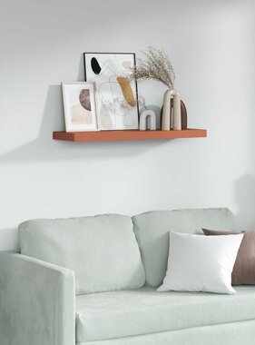 VidaXL Wandplank Wandgemonteerd Rood 80 x 23,5 x 4 cm Bewerkt hout