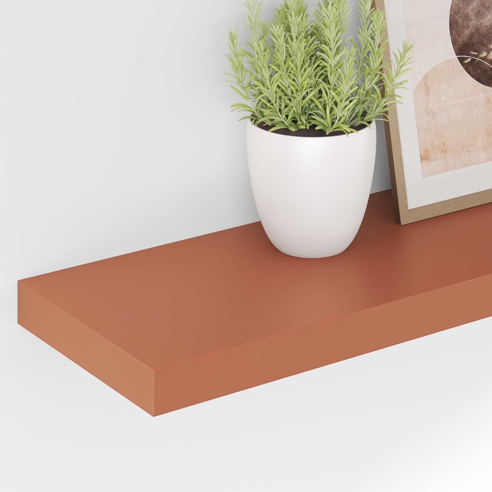VidaXL Wandplank Wandgemonteerd Rood 80 x 23,5 x 4 cm Bewerkt hout