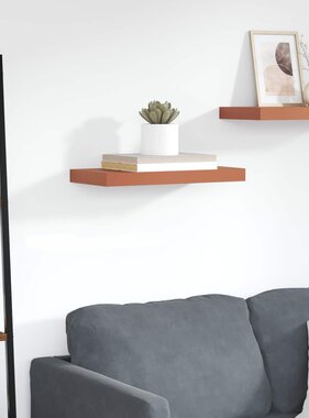 VidaXL Wandplank Wandgemonteerd Rood 50 x 23 x 4 cm Bewerkt hout