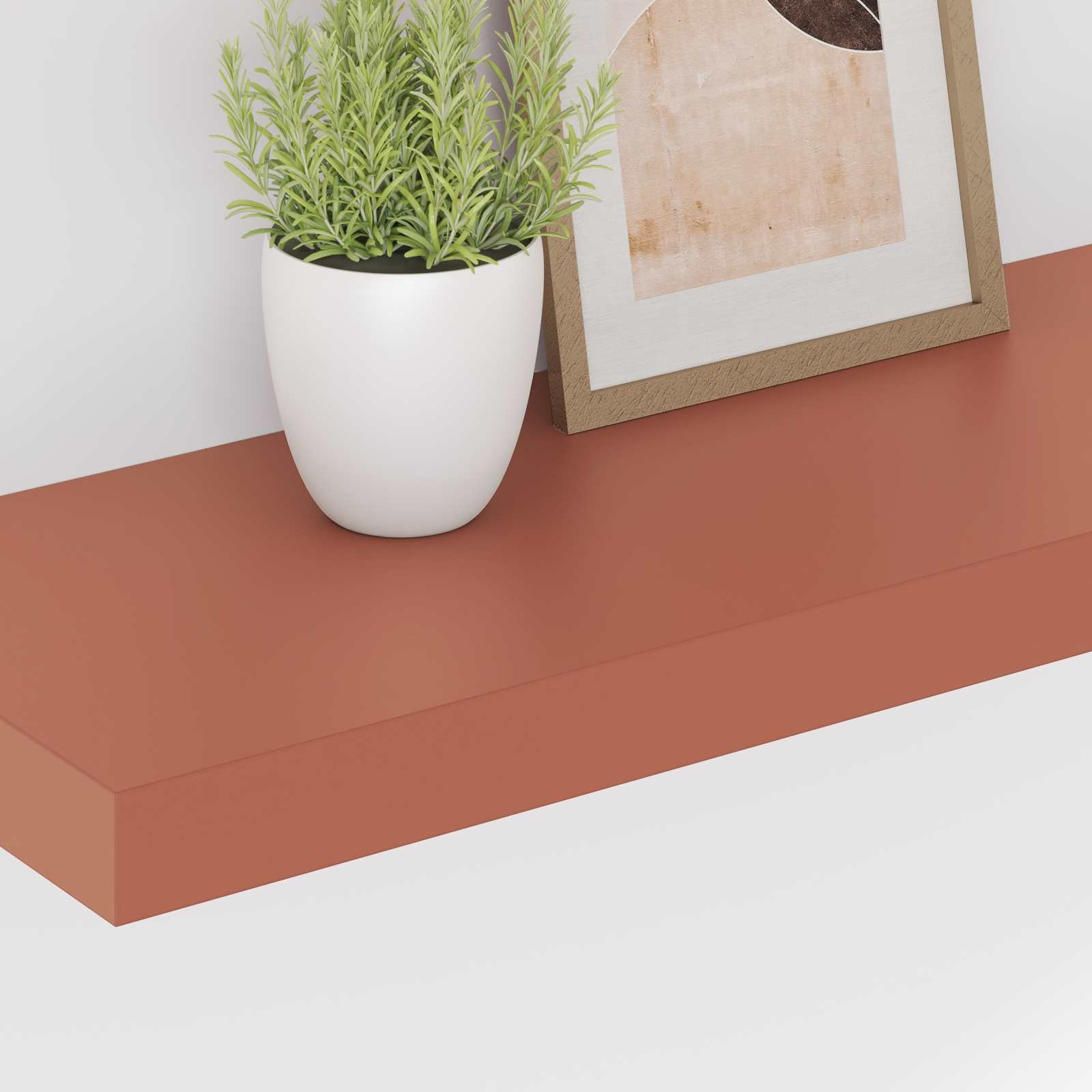 VidaXL Wandplank Wandgemonteerd Rood 50 x 23 x 4 cm Bewerkt hout
