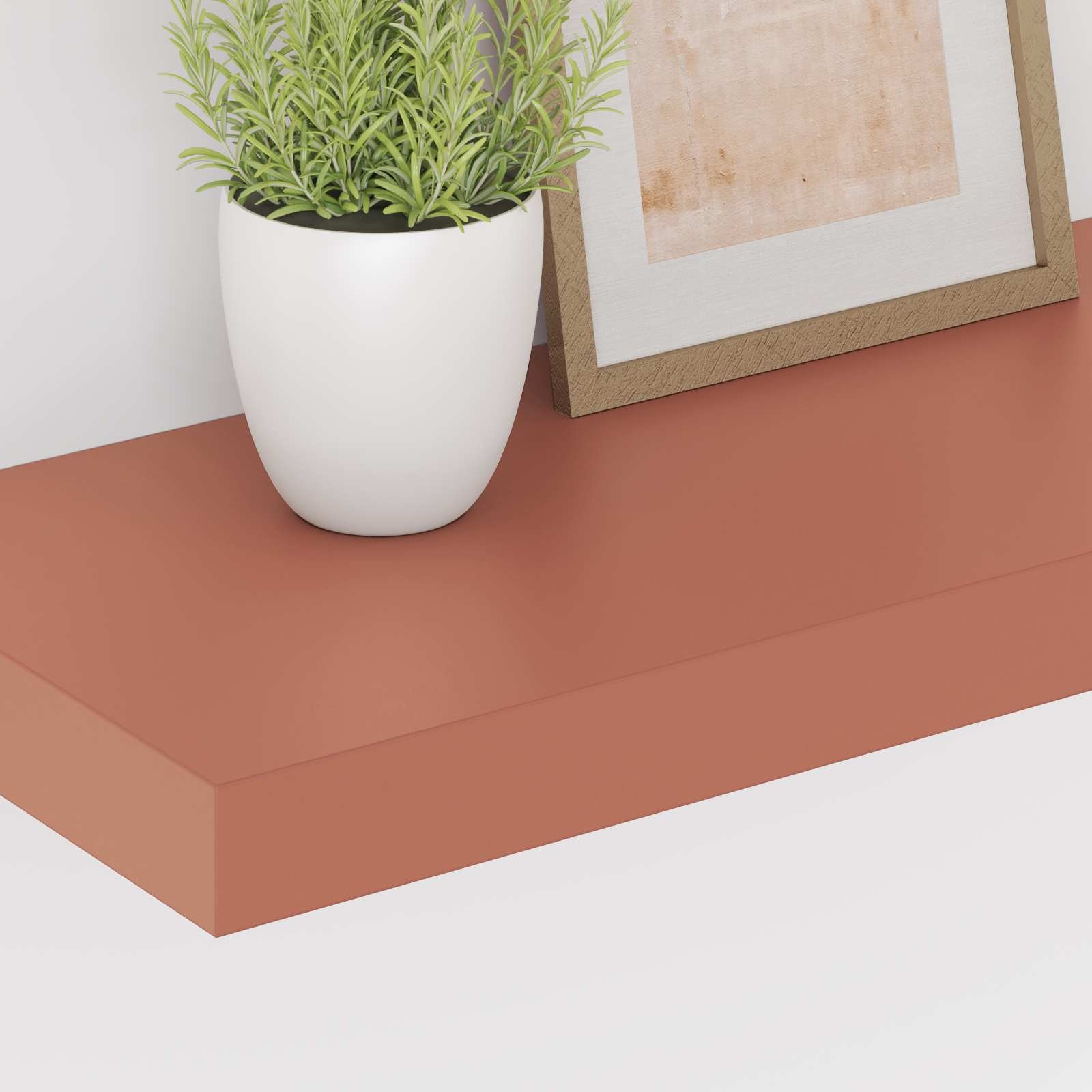 VidaXL Wandplank Wandgemonteerd 2 pcs Rood 50 x 23 x 4 cm Bewerkt hout