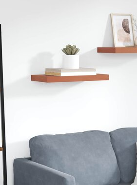 VidaXL Wandplank Wandgemonteerd Rood 50 x 23 x 4 cm Bewerkt hout