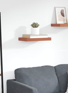 VidaXL Wandplank Wandgemonteerd Rood 40 x 23,5 x 4 cm Bewerkt hout