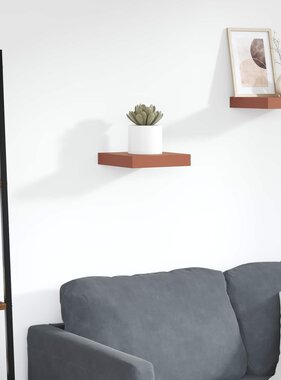 VidaXL Wandplank Wandgemonteerd Rood 23 x 23,5 x 4 cm Bewerkt hout