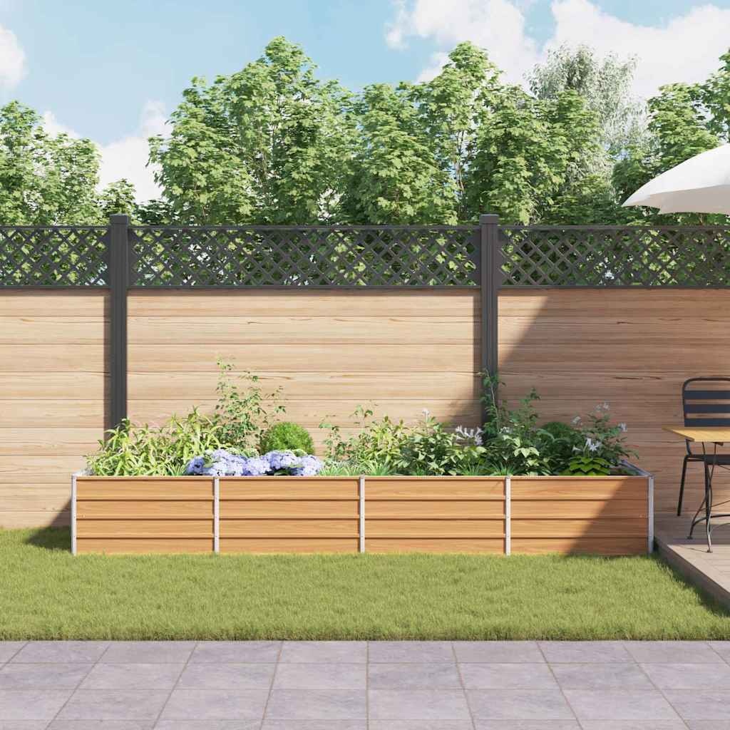 VidaXL Verhoogde plantenbak Licht Bruin 320 x 80 x 45 cm