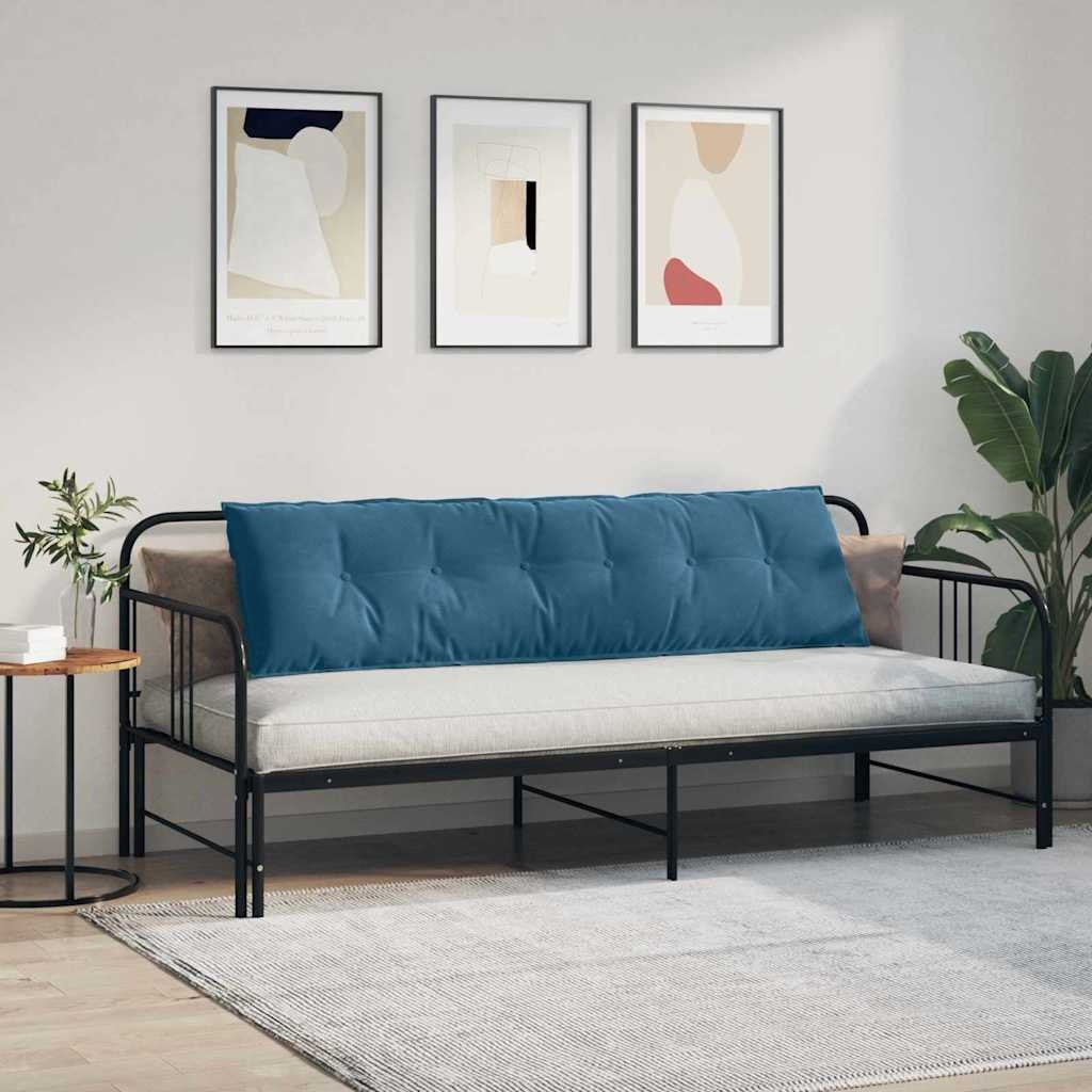 VidaXL Rugkussen Blauw 180 x 50 cm Cordstof