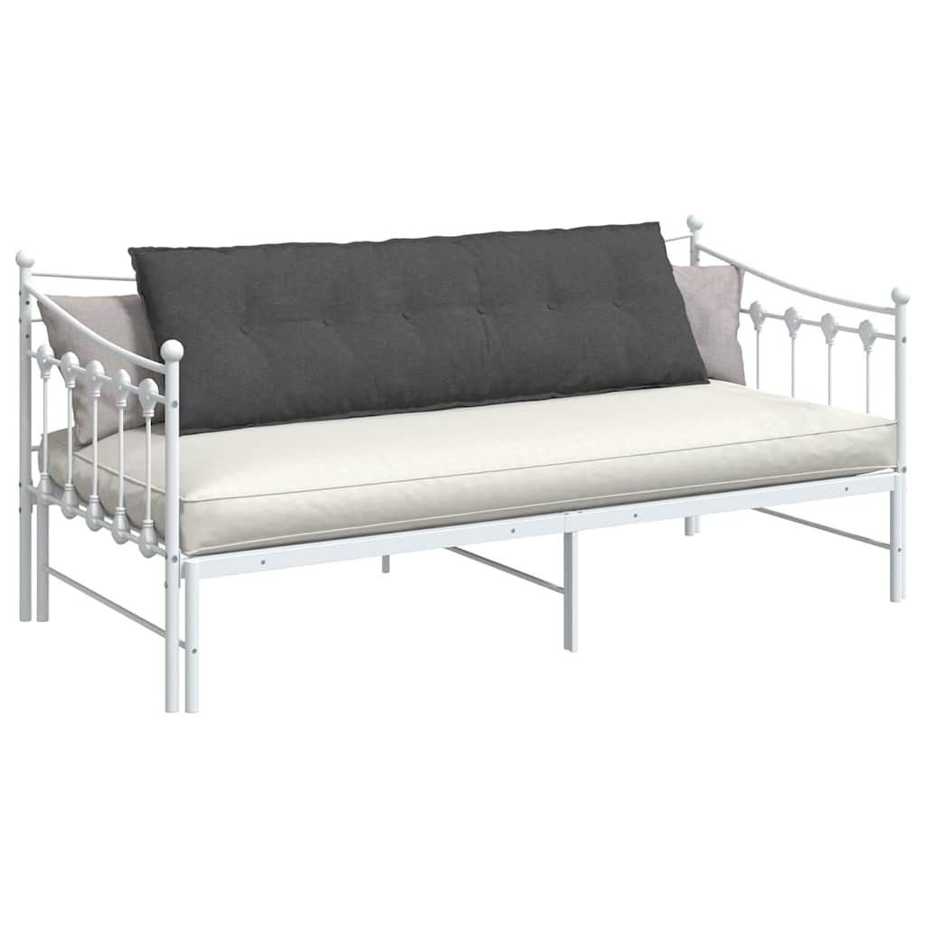 VidaXL Rugkussen Donkergrijs 160 x 50 cm Cordstof