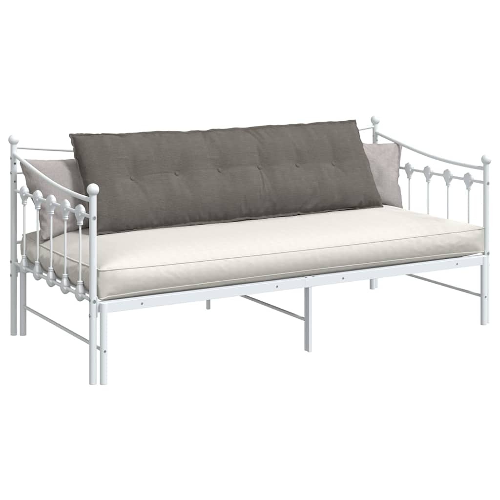 VidaXL Rugkussen Lichtgrijs 160 x 50 cm Cordstof