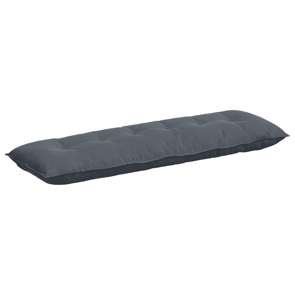 VidaXL Rugkussen Donkergrijs 160 x 50 cm Cordstof