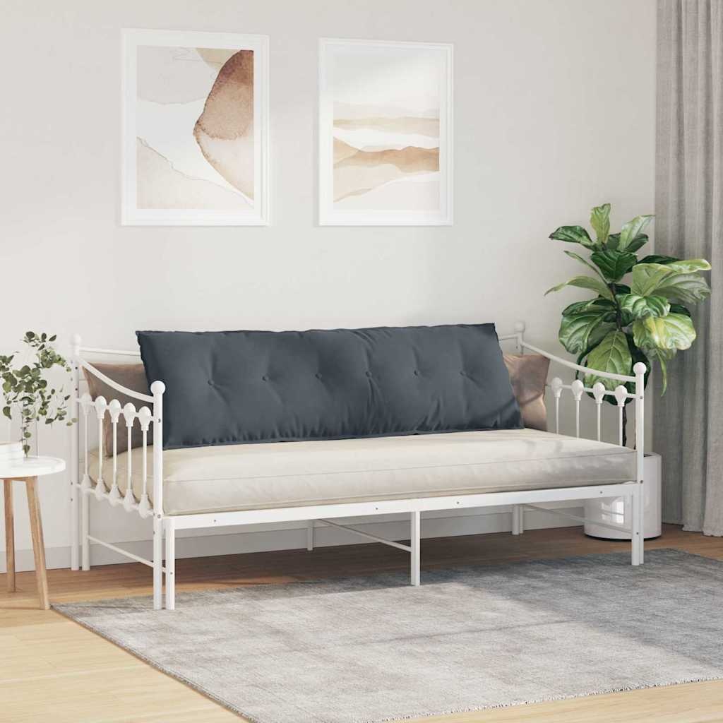 VidaXL Rugkussen Donkergrijs 160 x 50 cm Cordstof