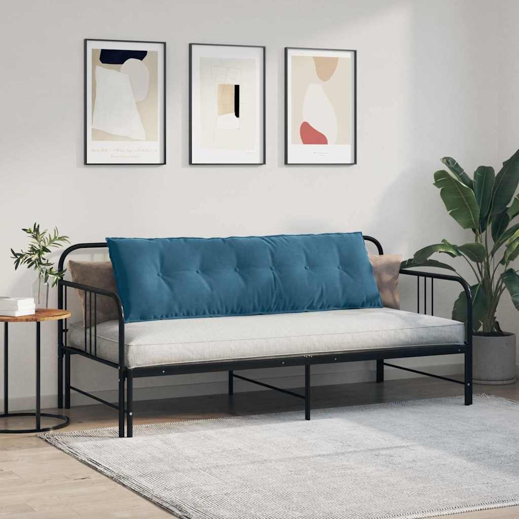 VidaXL Rugkussen Blauw 160 x 50 cm Cordstof