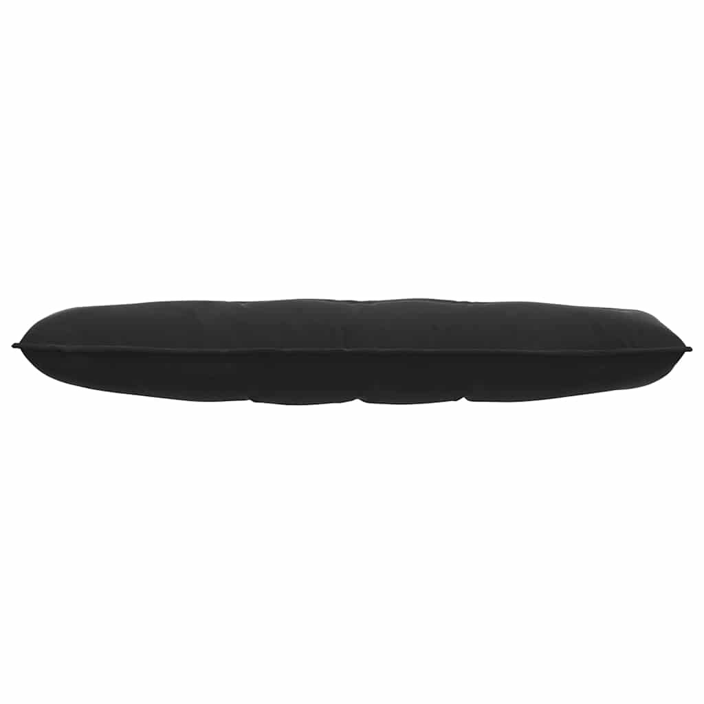 VidaXL Rugkussen Zwart 140 x 50 cm Cordstof