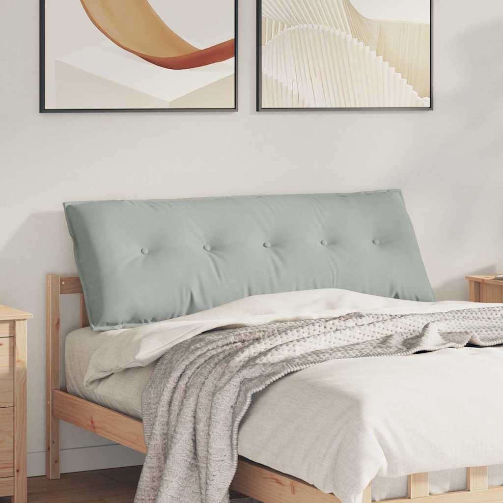 VidaXL Rugkussen Lichtgrijs 140 x 50 cm Cordstof