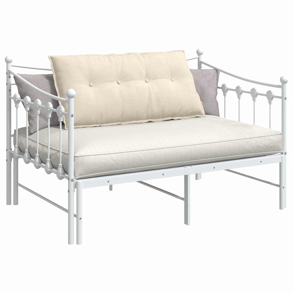 VidaXL Rugkussen Crème 100 x 50 cm Cordstof