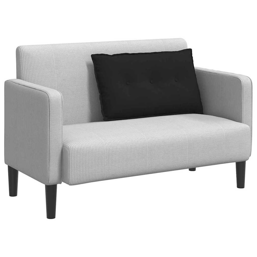 VidaXL Rugkussen Zwart 80 x 50 cm Microvezel Stof