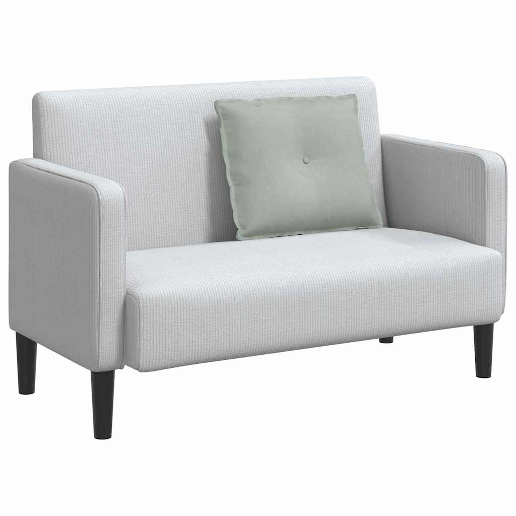 VidaXL Rugkussen Lichtgrijs 60 x 50 cm Cordstof