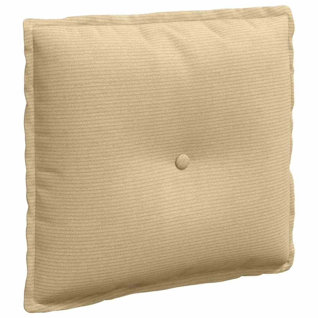 VidaXL Rugkussen Grijs groen 50 x 45 cm Cordstof