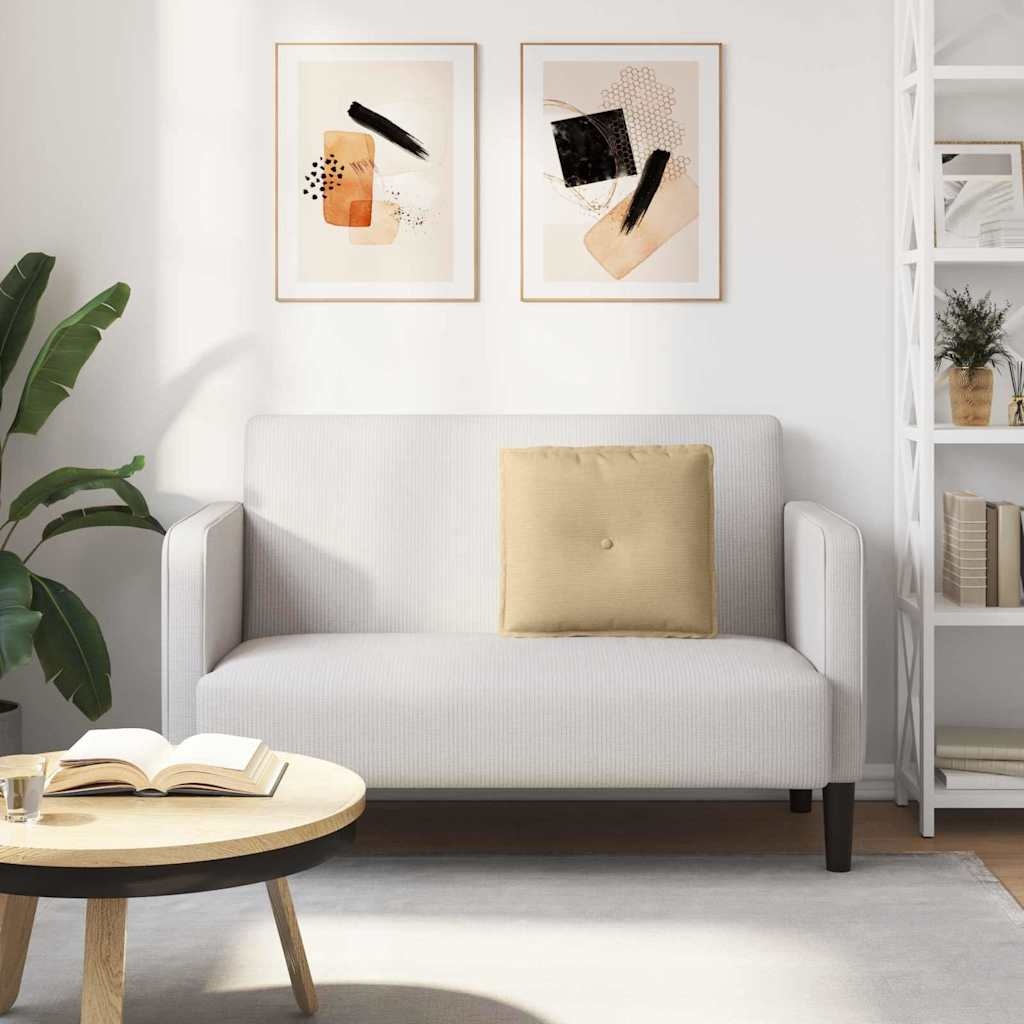 VidaXL Rugkussen Grijs groen 50 x 45 cm Cordstof