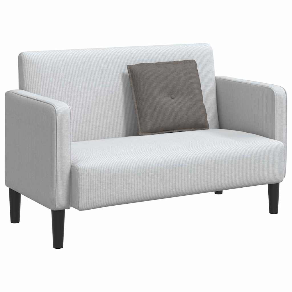 VidaXL Rugkussen Lichtgrijs 50 x 45 cm Cordstof