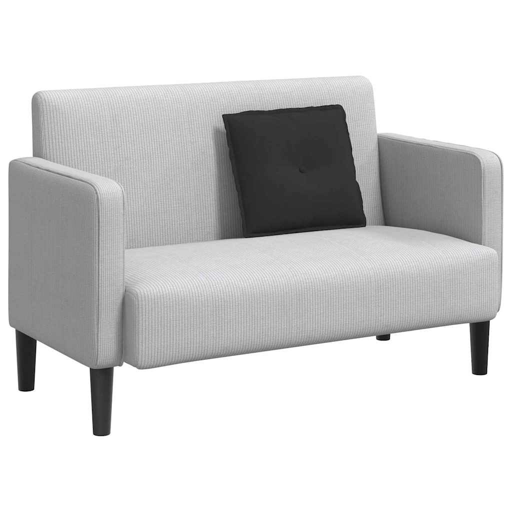 VidaXL Rugkussen Zwart 50 x 45 cm Microvezel Stof