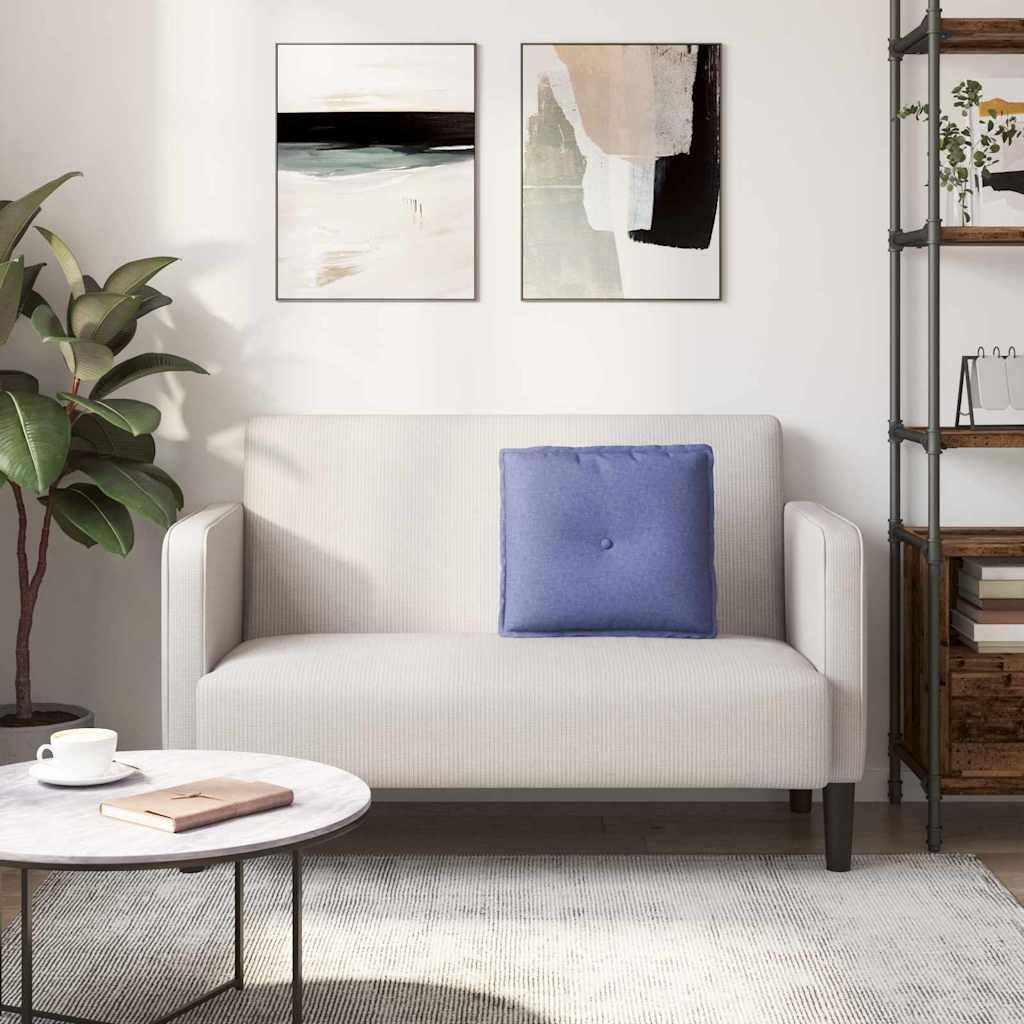 VidaXL Rugkussen Jeans Blauw 50 x 19 x 45 cm Stof