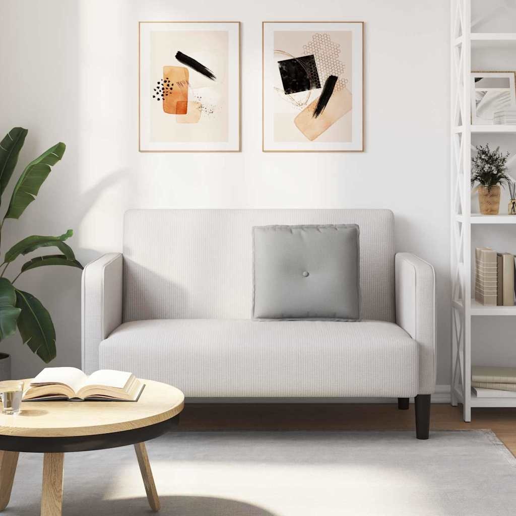 VidaXL Rugkussen Wolkengrijs 50 x 19 x 45 cm Stof