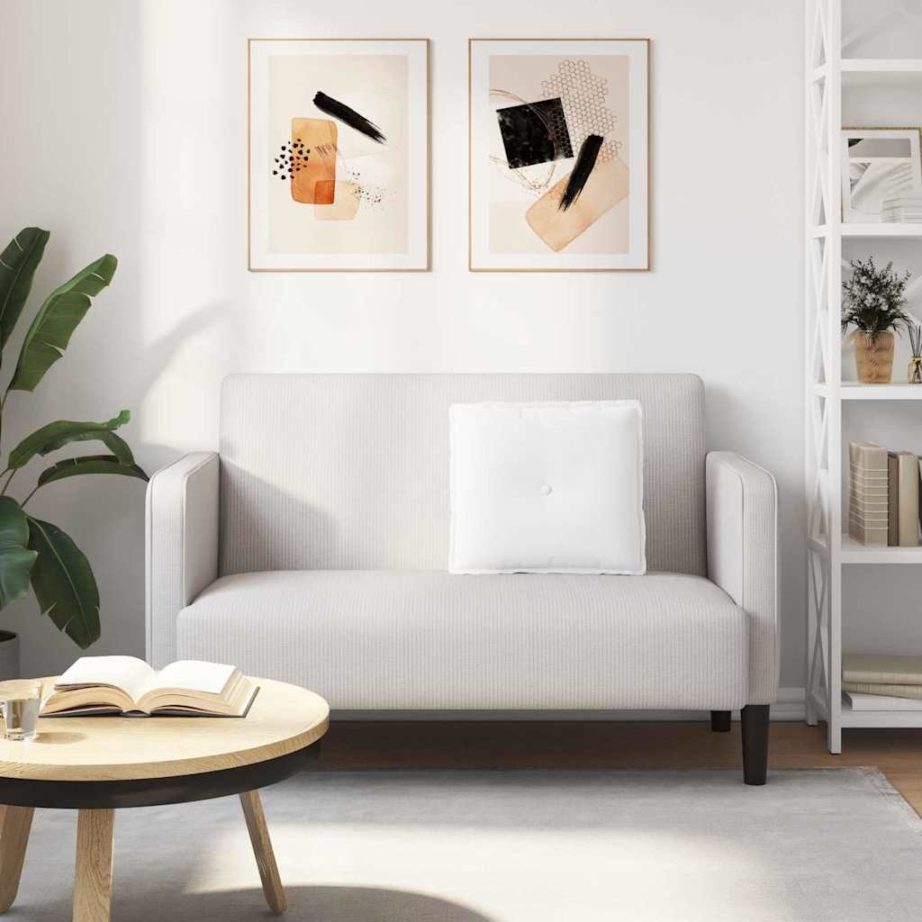 VidaXL Rugkussen Wit 50 x 19 x 45 cm Stof