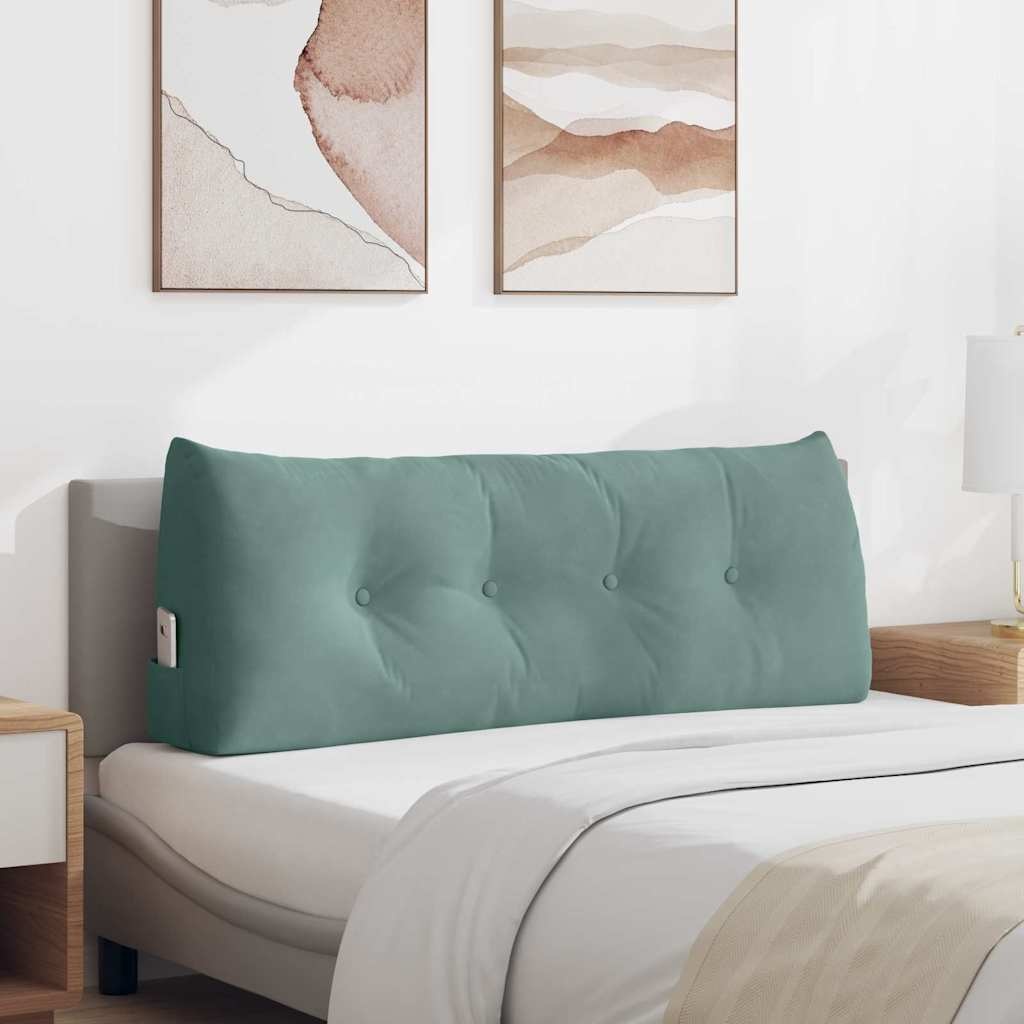 VidaXL Rugkussen Zeegroen 120 x 24 x 50 cm Fluweel