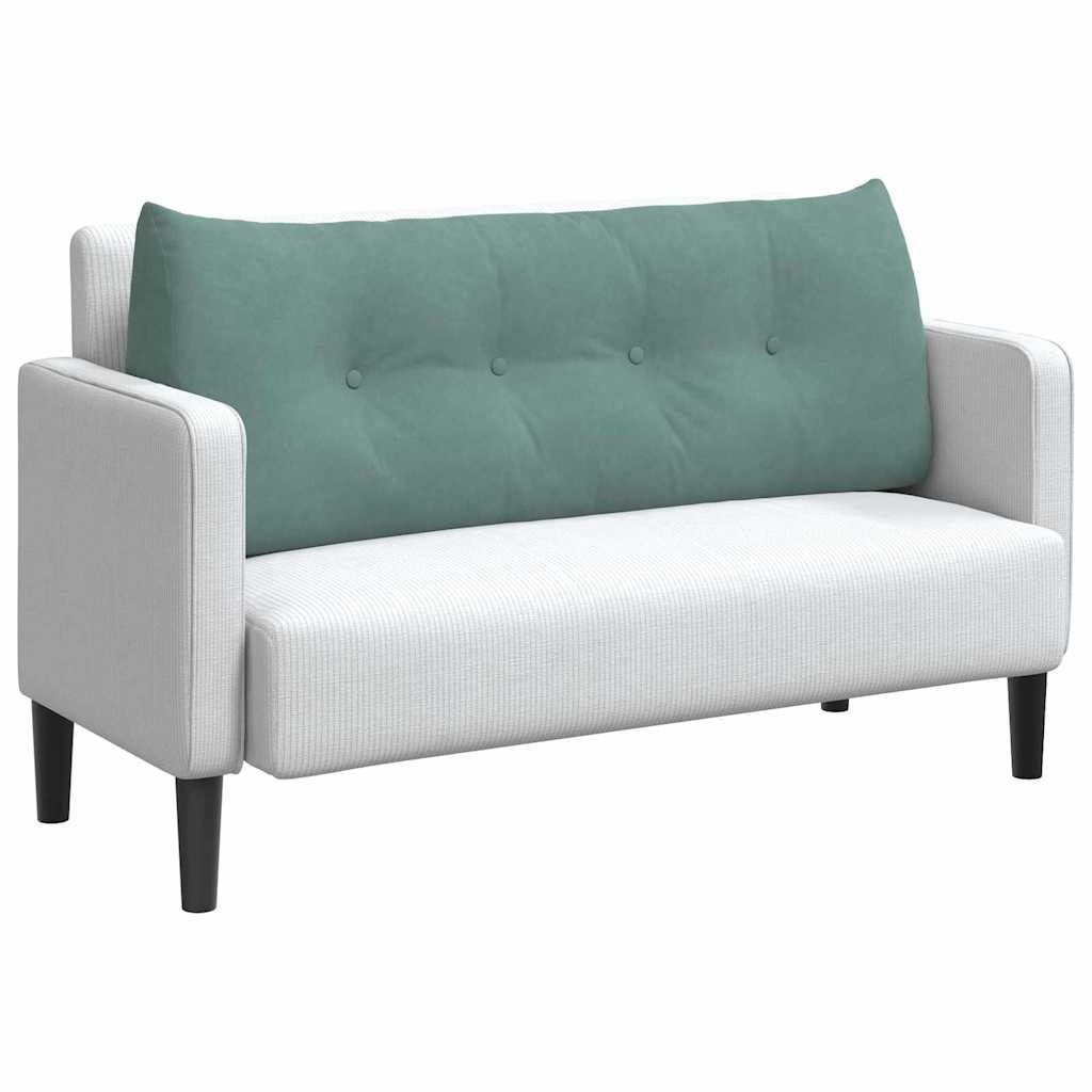 VidaXL Rugkussen Zeegroen 120 x 24 x 50 cm Fluweel