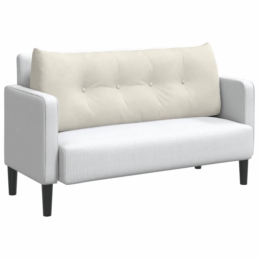 VidaXL Rugkussen Crème 120 x 24 x 50 cm Fluweel