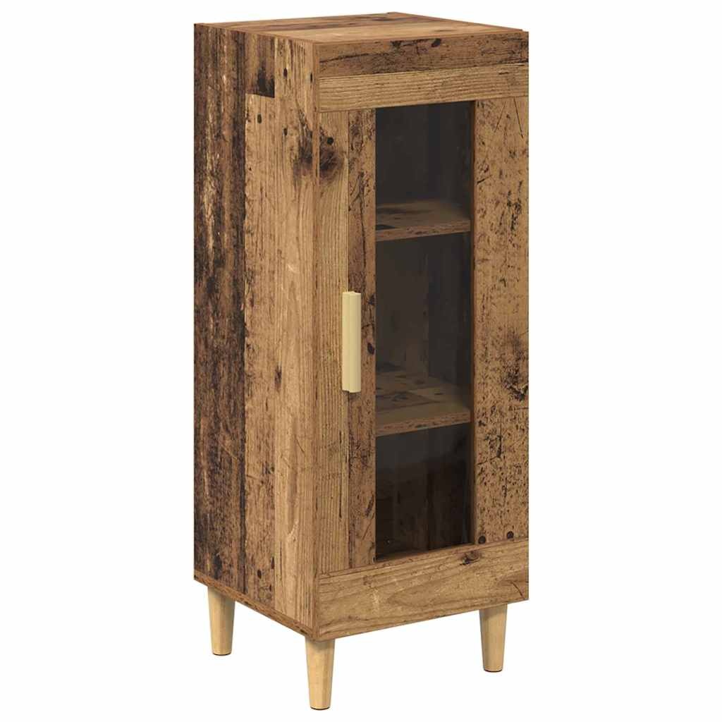 VidaXL Oud hout 34,5 x 32,5 x 90 cm Bewerkt hout