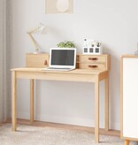 VidaXL Bureau 110x50x93 cm massief grenenhout