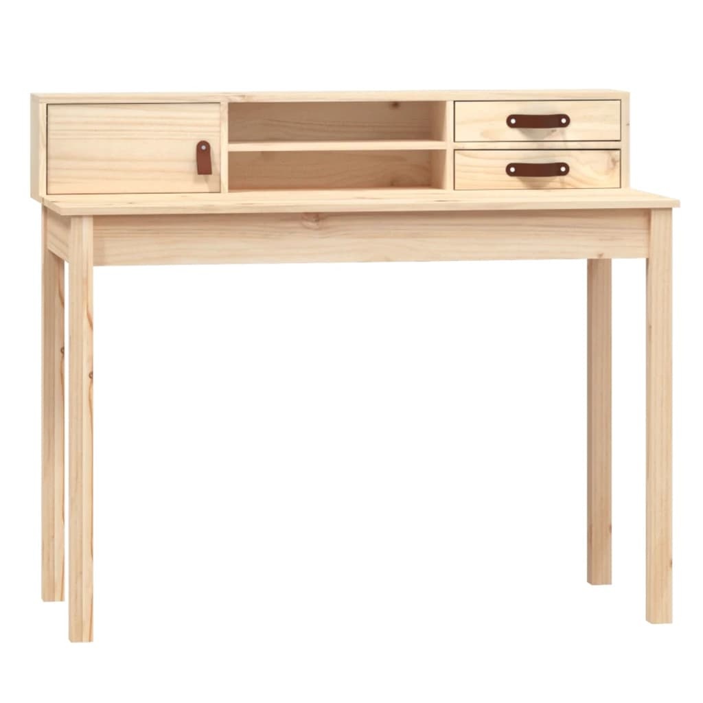 VidaXL Bureau 110x50x93 cm massief grenenhout