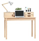 VidaXL Bureau 110x50x93 cm massief grenenhout