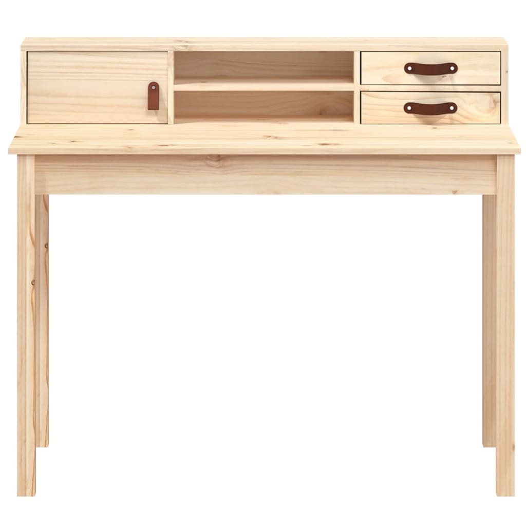 VidaXL Bureau 110x50x93 cm massief grenenhout
