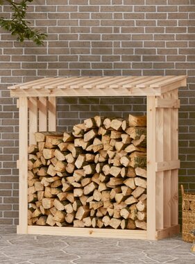 VidaXL Haardhoutrek 108x64,5x109 cm massief grenenhout