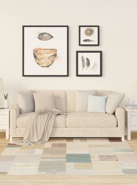 VidaXL Bijzettafels 2 st 40x40x39 cm massief grenenhout wit