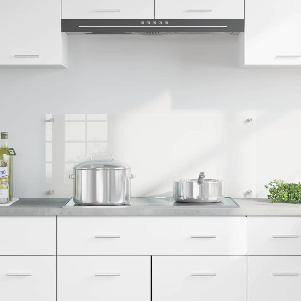 VidaXL Keuken Achterwand Doorzichtig 100 x 40 cm gehard glas