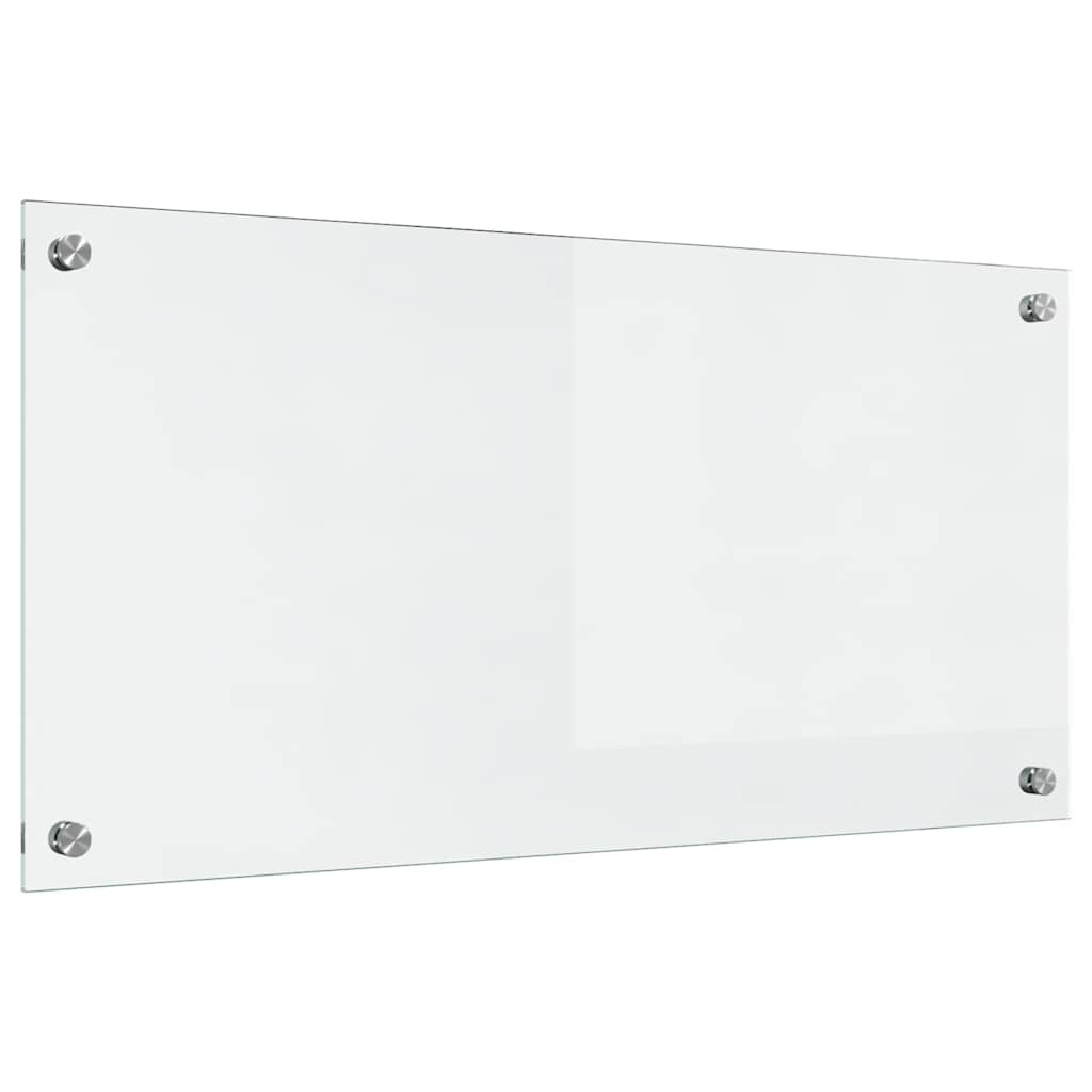 VidaXL Keuken Achterwand Doorzichtig 80 x 40 cm gehard glas