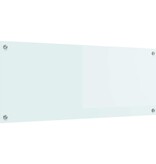 VidaXL Keuken Achterwand Wit 100 x 40 cm gehard glas