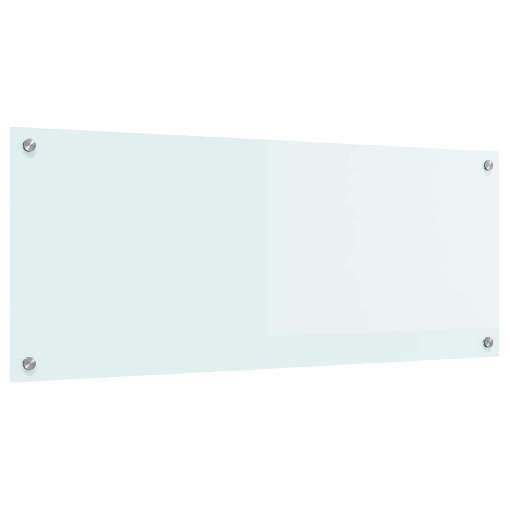 VidaXL Keuken Achterwand Wit 100 x 40 cm gehard glas