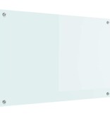 VidaXL Keuken Achterwand Wit 90 x 60 cm gehard glas