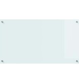 VidaXL Keuken Achterwand Wit 90 x 50 cm gehard glas