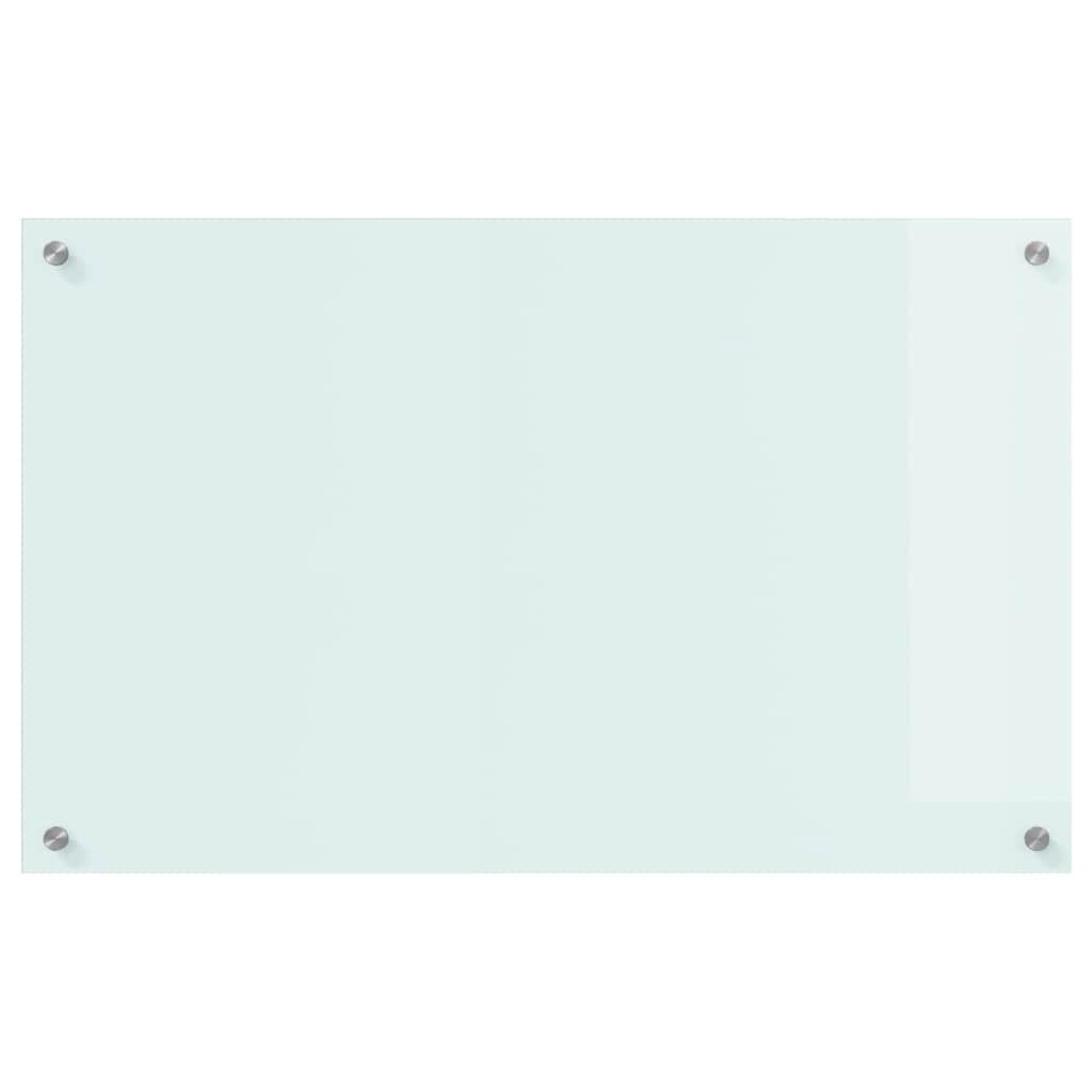 VidaXL Keuken Achterwand Wit 80 x 50 cm gehard glas